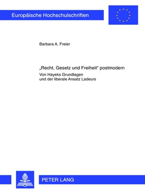 cover image of «Recht, Gesetz und Freiheit» postmodern